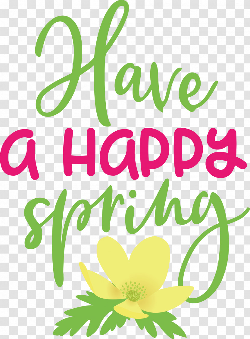 Spring Have A Happy Spring Transparent PNG