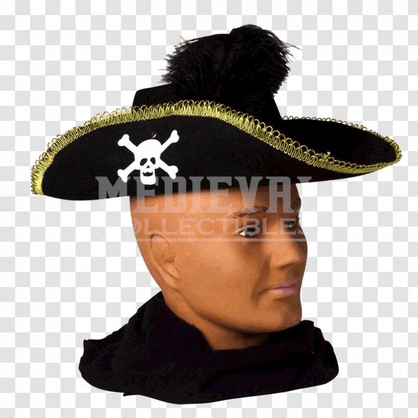 Piracy Hat Tricorne Clothing Costume - Cap - Pirate Transparent PNG