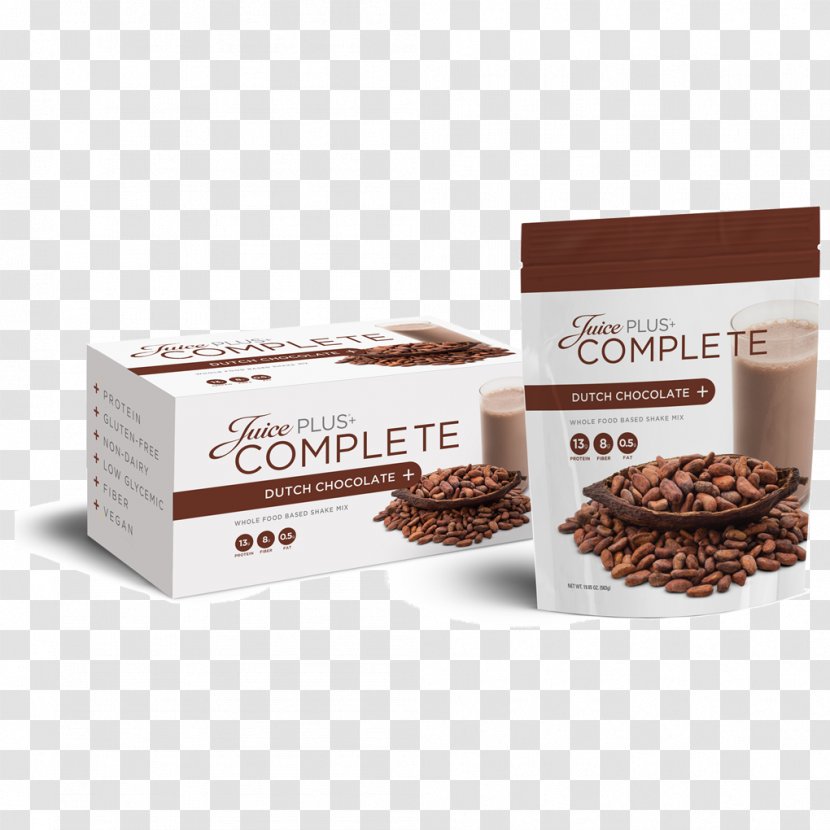 Juice Plus Milkshake Drink Mix Chocolate - Complete Protein Transparent PNG