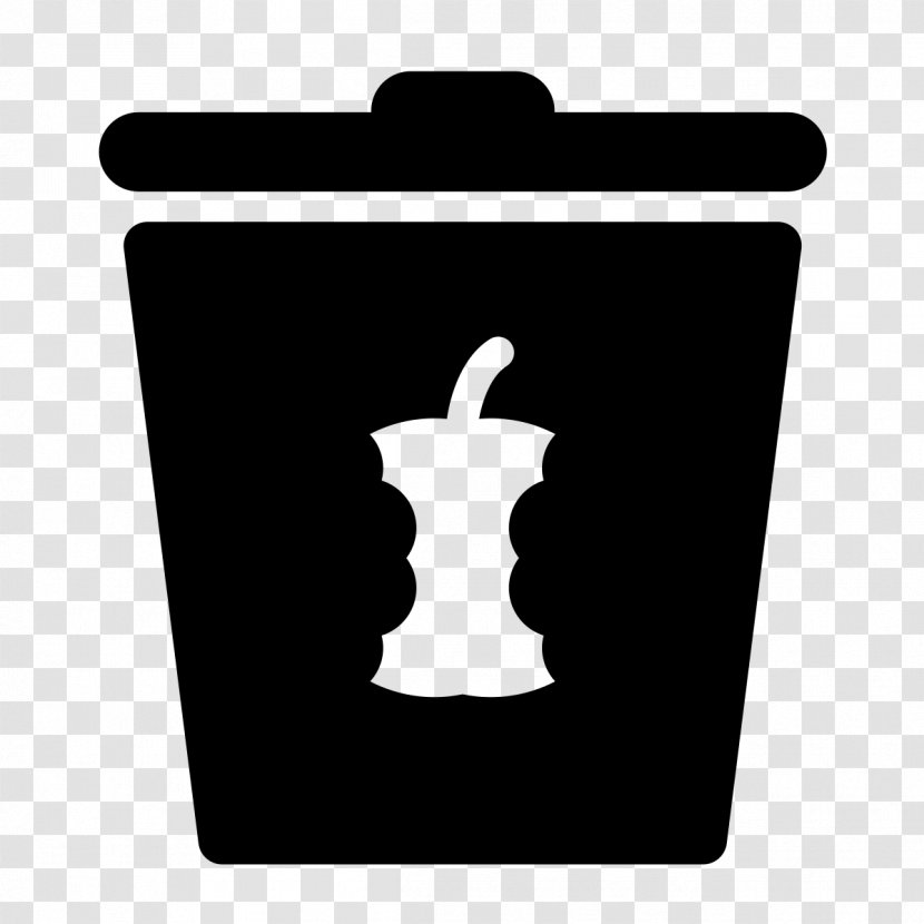 Compost Rubbish Bins & Waste Paper Baskets Recycling Food - Silhouette - Recycle Bin Transparent PNG