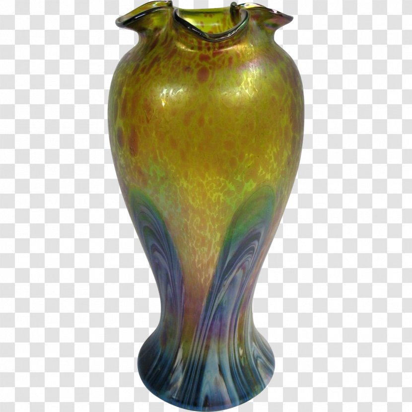 Vase Austria Glass Art Nouveau - Ceramic Transparent PNG