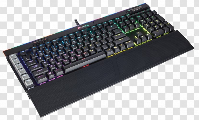 Computer Keyboard Corsair Gaming K55 RGB Keypad Color Model Backlight - Laptop Part - Rgb Reviewing Graphics In Britain Transparent PNG