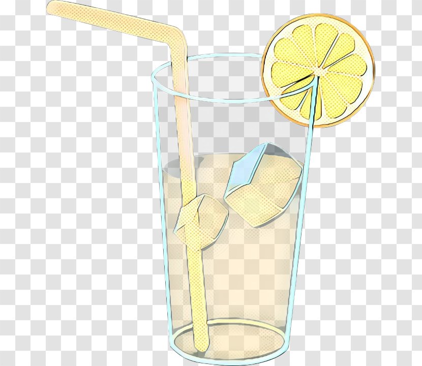 Cocktail Garnish Harvey Wallbanger Non-alcoholic Drink Pint Glass - Drinking Straw Transparent PNG