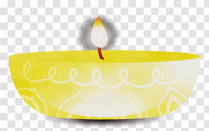Yellow Lighting Tableware Transparent PNG