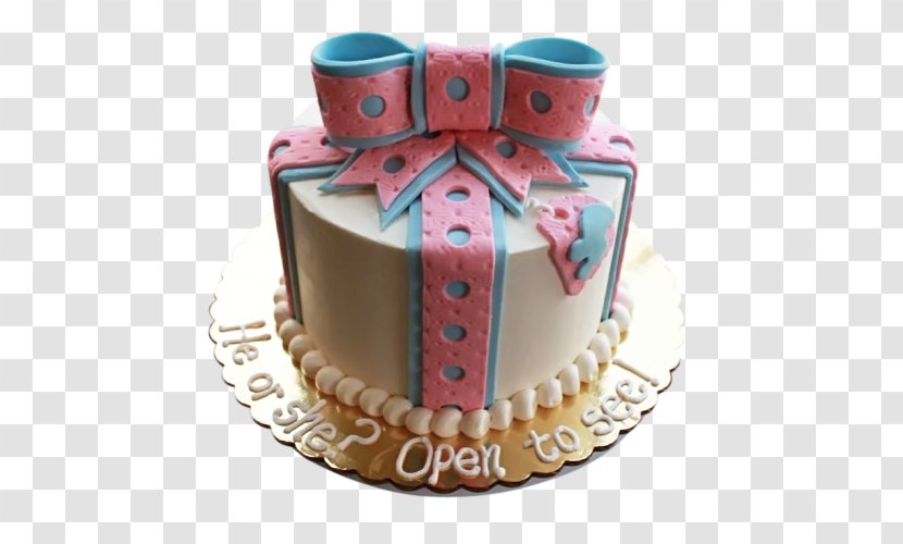 Buttercream Birthday Cake Gender Reveal Torte Cupcake Transparent PNG