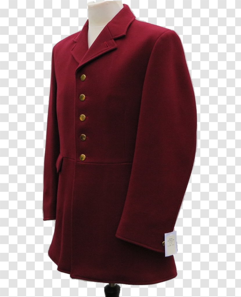 Overcoat Maroon - Formal Wear - Frock Transparent PNG