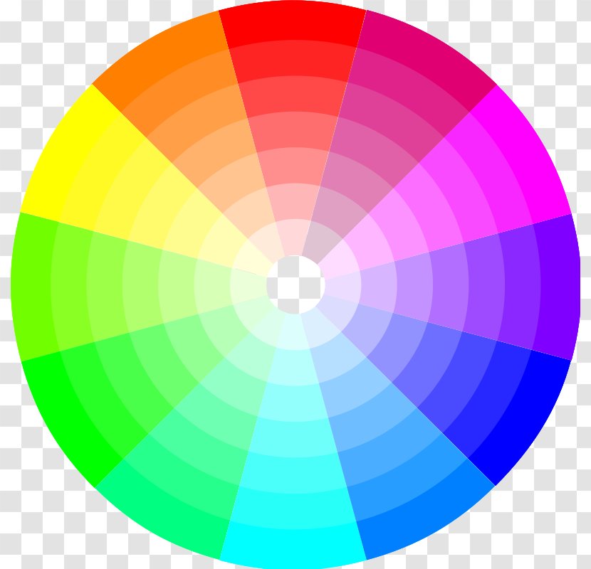 Color Wheel Scheme Complementary Colors Theory - Rgb Model - Teal Transparent PNG