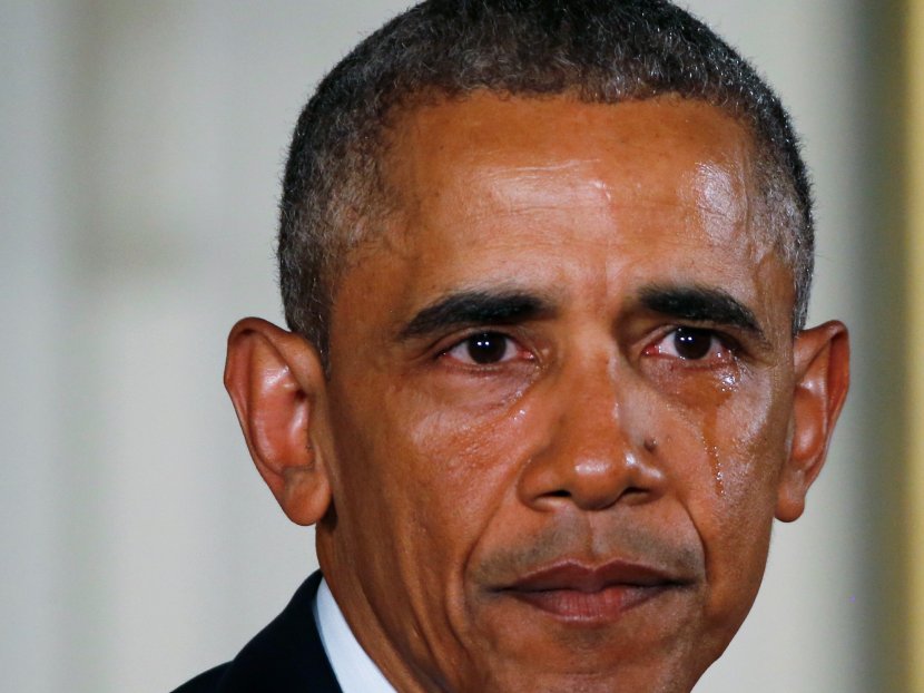 Barack Obama White House Tears President Of The United States Gun Control - Human Transparent PNG