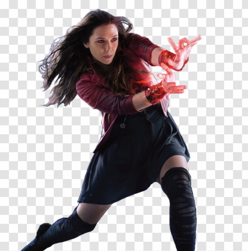 Wanda Maximoff Vision Black Panther Quicksilver Captain America - Elizabeth Olsen Transparent PNG