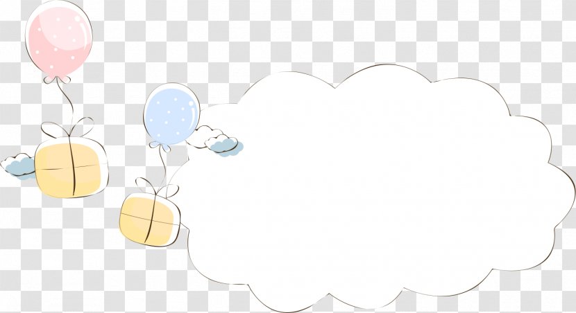 Paper Sky Cloud Wallpaper - Gift Border Transparent PNG
