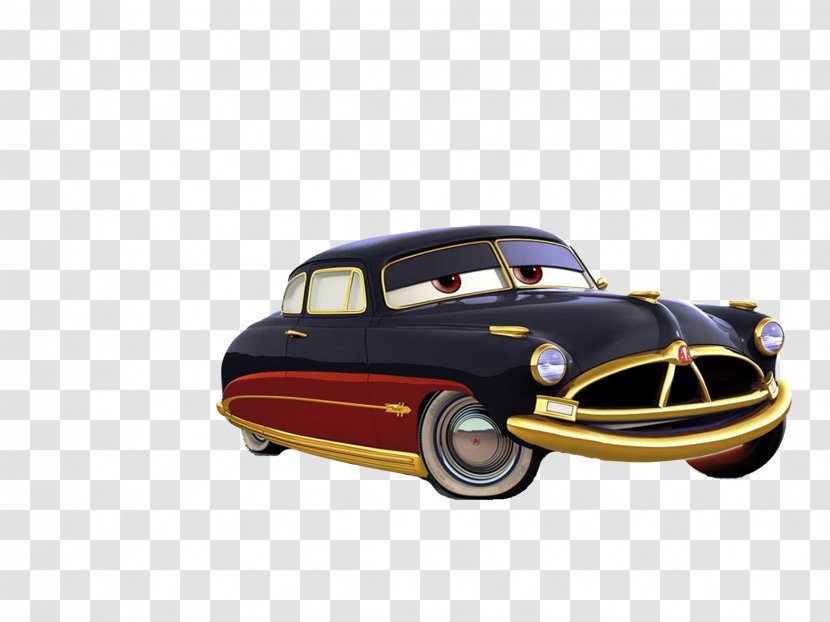 Doc Hudson Lightning McQueen Sally Carrera Cars Pixar - Automotive Design - Taxi Transparent PNG