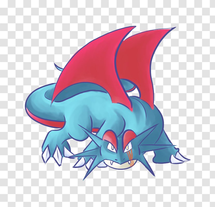 Salamence Dragon Fan Art Wing - Shark Transparent PNG