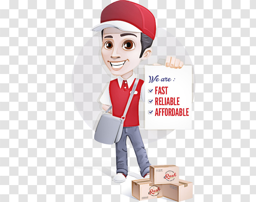 Cartoon Package Delivery Transparent PNG