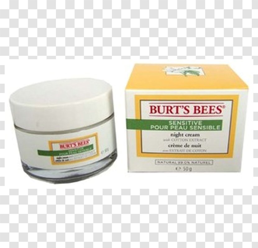 Burt's Bees, Inc. Bees Sensitive Night Cream Cosmétique Biologique Skin Care Transparent PNG