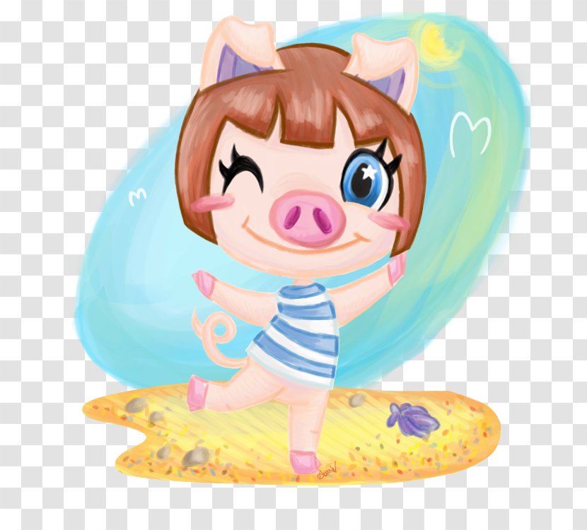 Animal Crossing: New Leaf Pig Drawing Fan Art - Peggy Transparent PNG