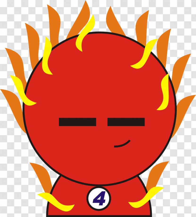 Human Torch Invisible Woman Thing Character - Smile Transparent PNG