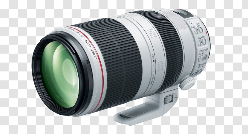 Canon EF 100–400mm Lens Mount 400mm Telephoto Zoom 100-400mm F/4.5-5.6L IS II USM Camera Transparent PNG