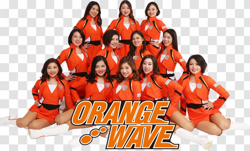 Shimizu S-Pulse ORANGE WAVE Cheerleader Team Sport - Spulse Transparent PNG