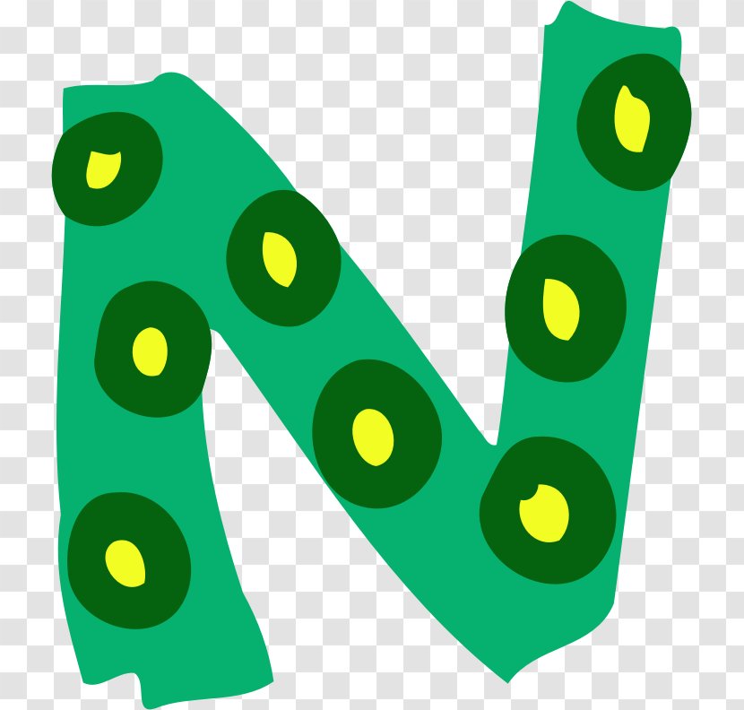 Computer Network Clip Art - Green - Colorful Alphabet Transparent PNG