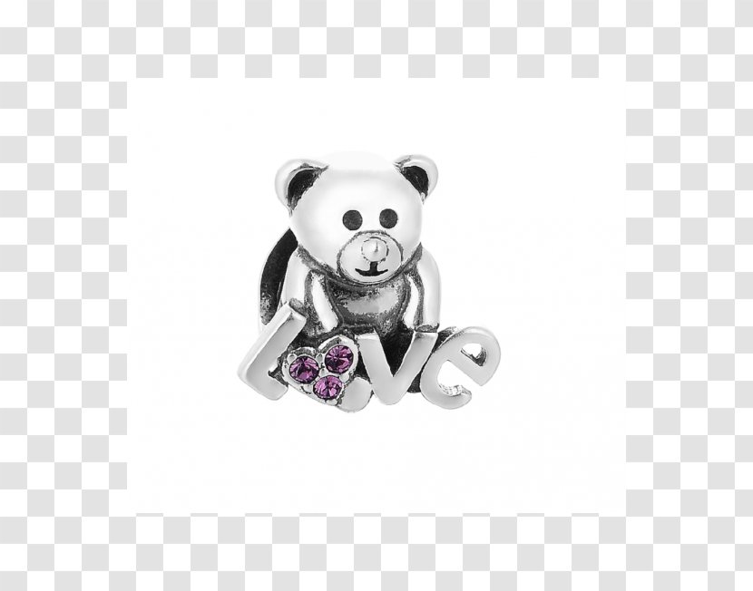 Gift Valentine's Day Silver Love Jewellery - Cartoon - Bear Hug Transparent PNG