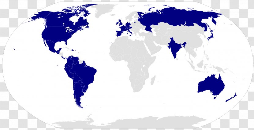 World Map United States Globe - Blue Transparent PNG