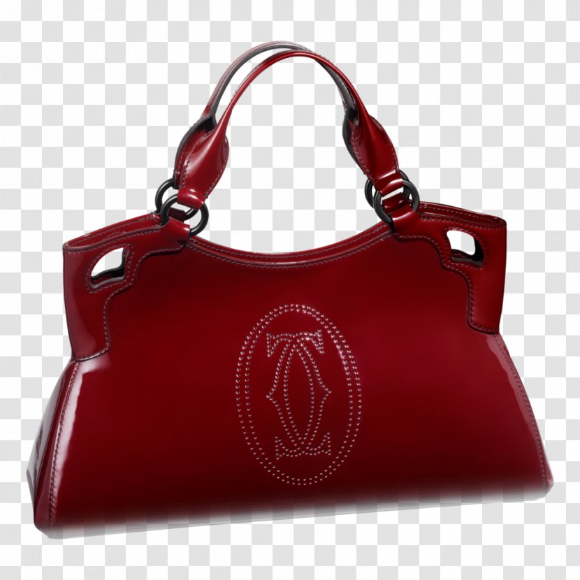Handbag T-shirt Cartier - Red - Women Bag Image Transparent PNG