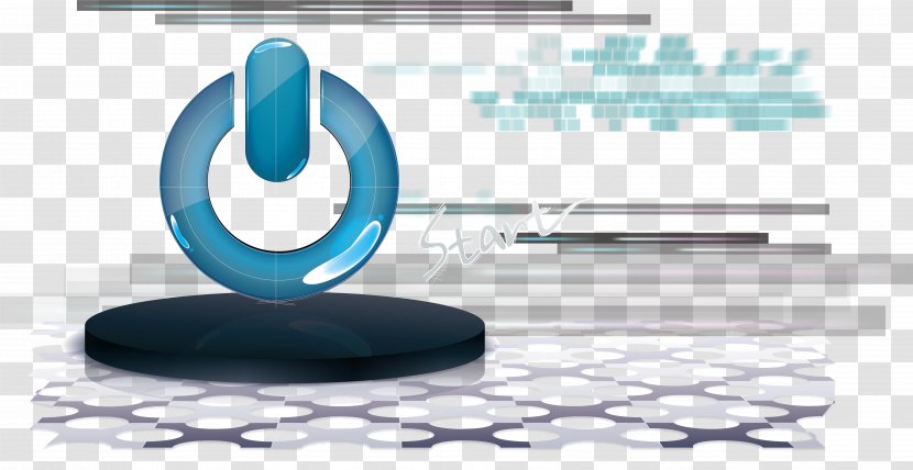 Button Logo Download - Chart - Blue Power Transparent PNG
