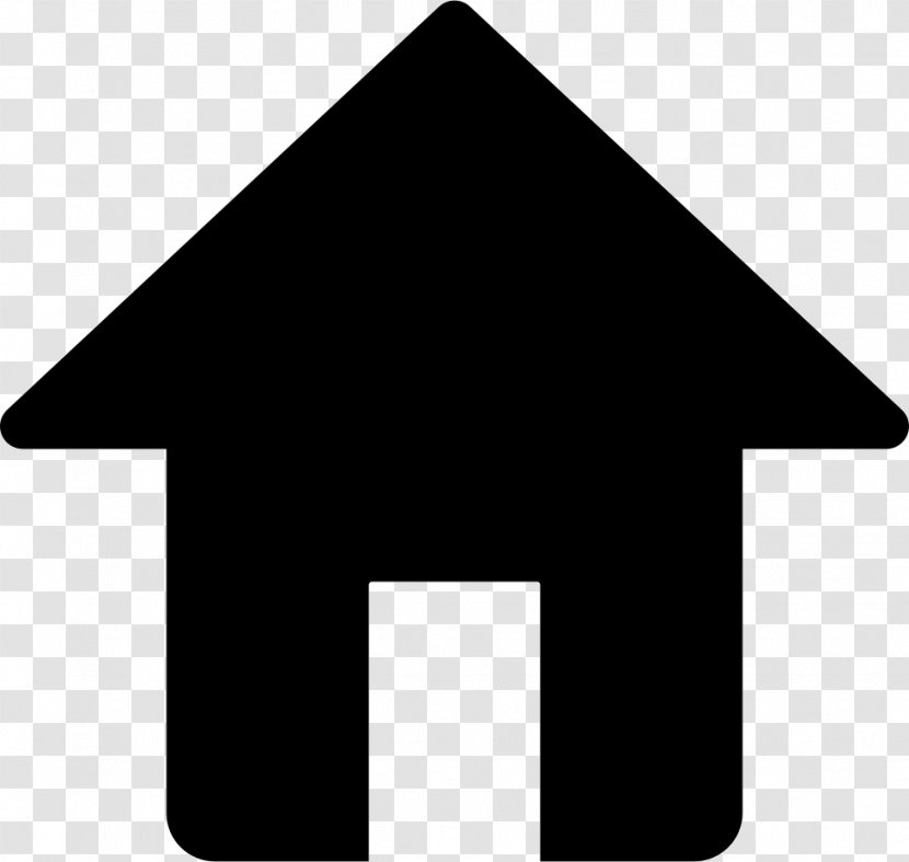 House - Symbol - Black And White Transparent PNG
