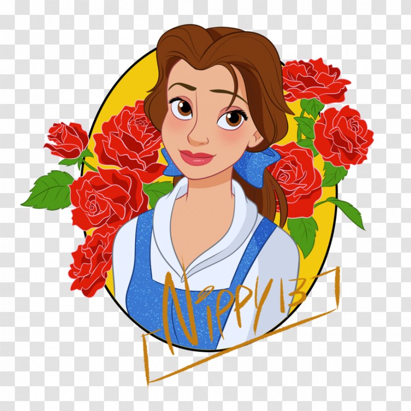 Emma Watson Floral Design Belle Beauty And The Beast - Cut Flowers Transparent PNG