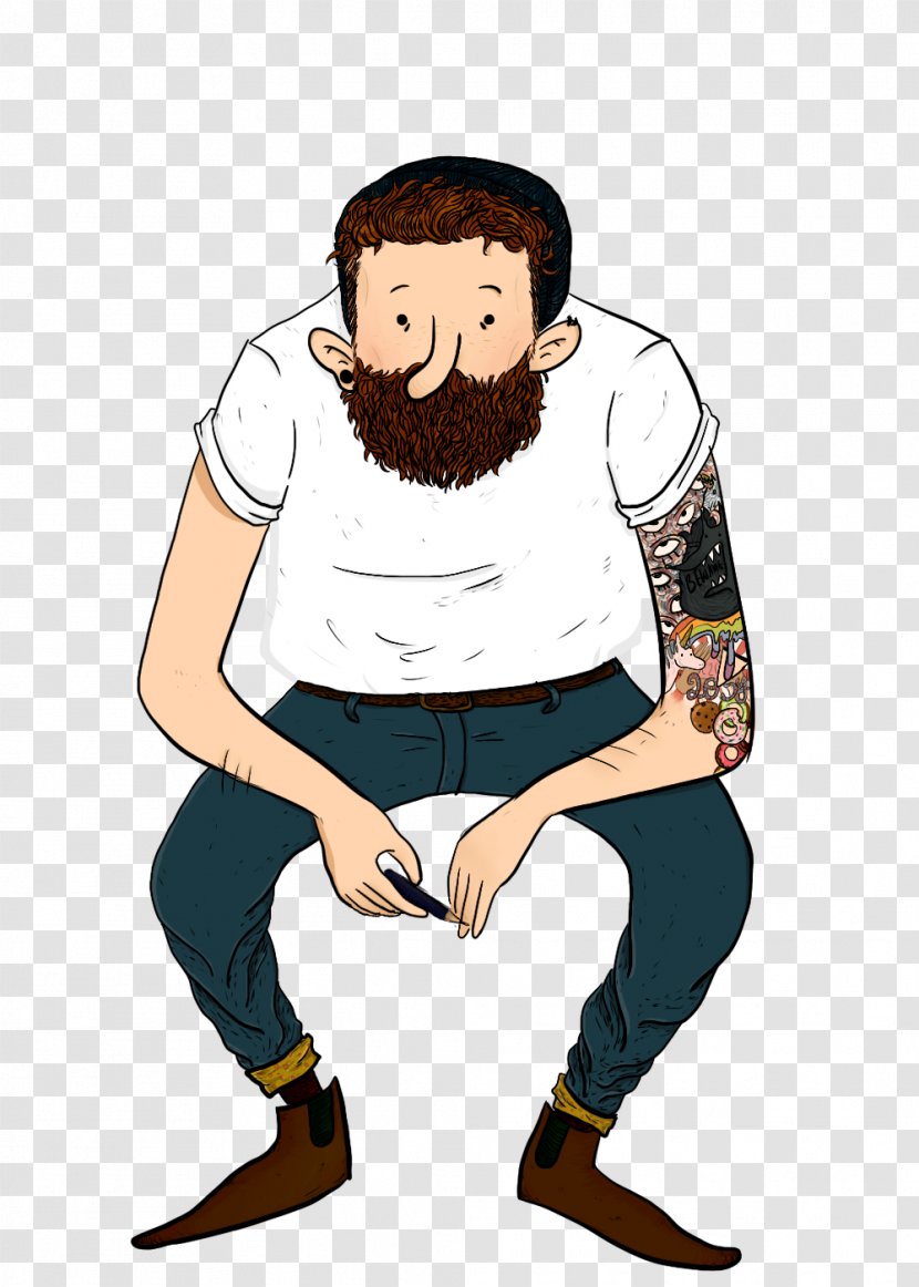 Beard Drawing Blog T-shirt - Arm Transparent PNG