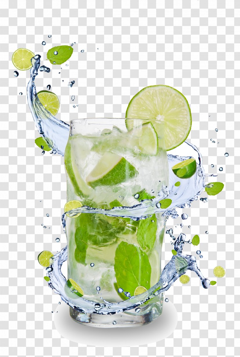 Caipirinha Mojito Cocktail Juice Sour - Fruit And Beverage Cups HD Picture Material Transparent PNG