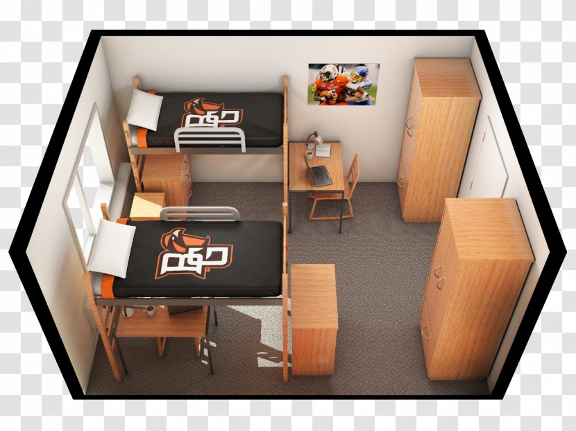Offenhauer Towers Conklin North Student Room Falcon Heights - Interior Design - Quadrangle Transparent PNG