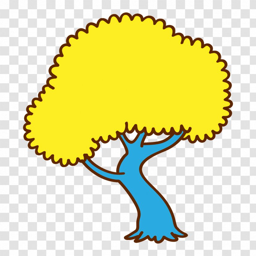 Yellow Clip Art Tree Transparent PNG