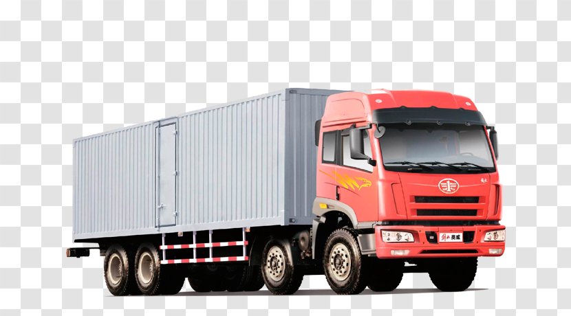 Cargo Truck Driving Transport - Automotive Exterior - Car Transparent PNG