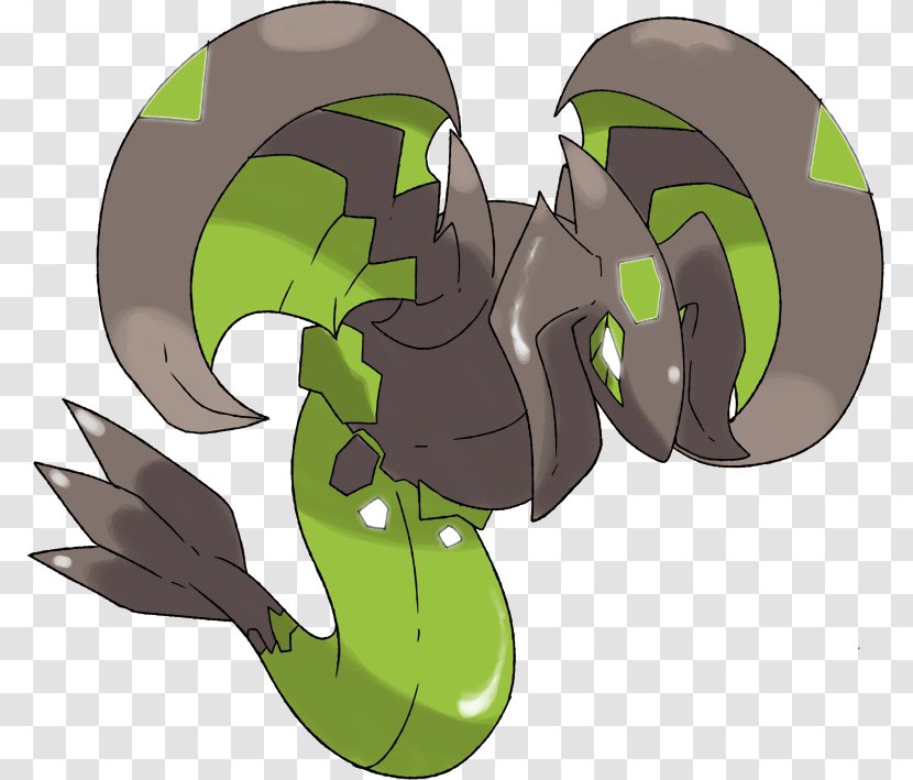Pokémon X And Y Sun Moon Zygarde Rayquaza - Green - Fictional Character Transparent PNG