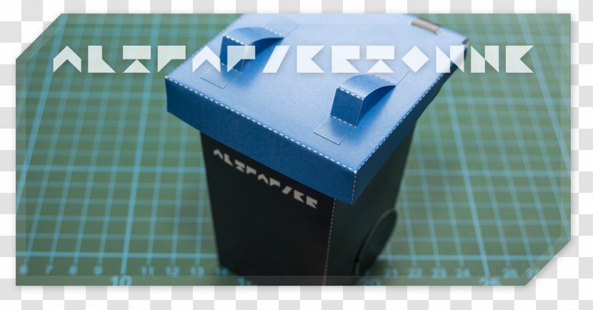 Paper Model Plastic Rubbish Bins & Waste Baskets - Box - Craft Transparent PNG