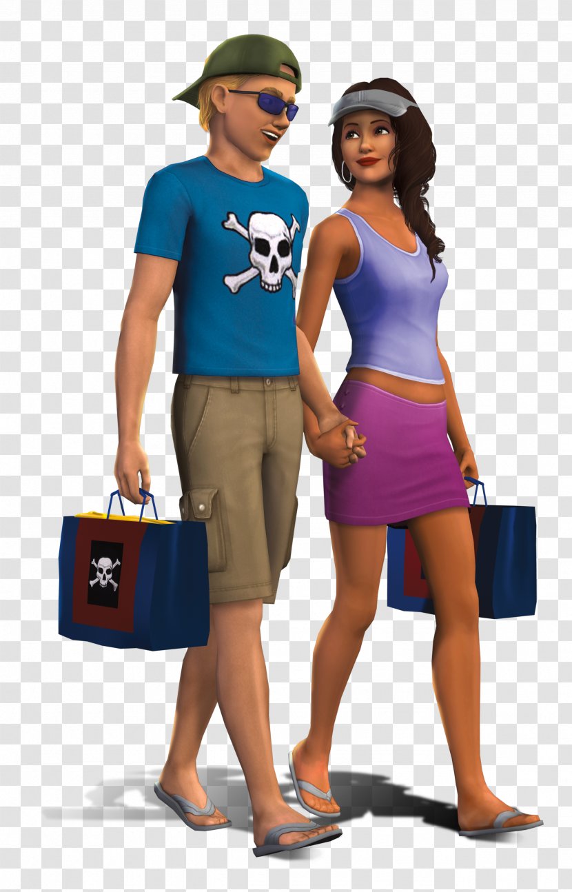 Shopping Cartoon - Vacation - Waist Transparent PNG