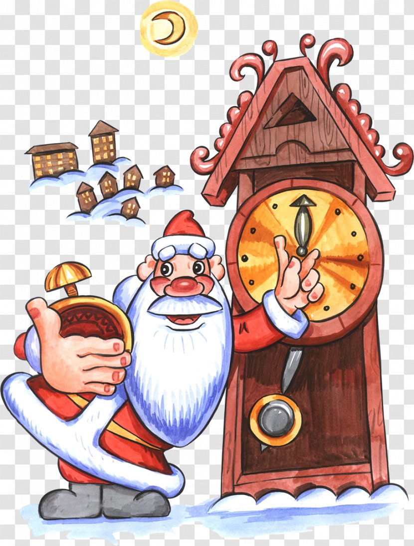 Greeting Santa Claus Christmas Ded Moroz Morning Transparent PNG