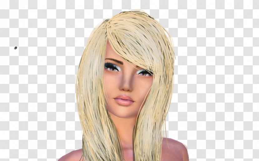 Blond Hair Coloring Bangs Long - Tree Transparent PNG