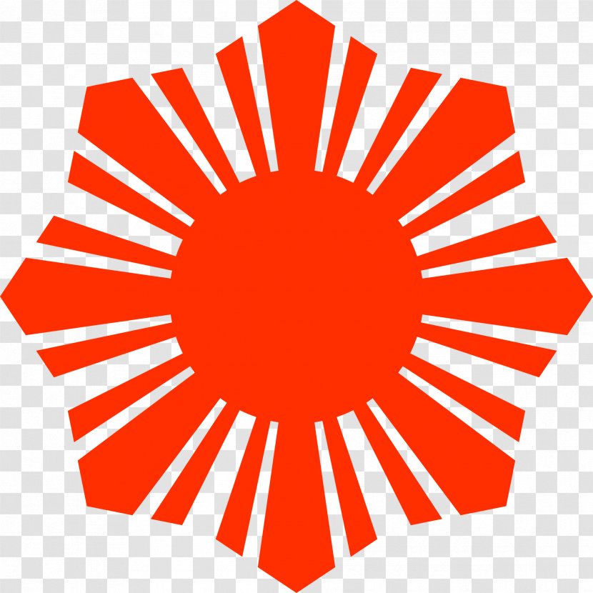 Flag Of The Philippines Clip Art - Red Sun Cliparts Transparent PNG