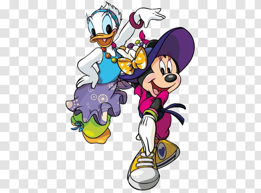 Minnie Mouse Daisy Duck Mickey & Best Friends Forever School Dance Madness Clip Art - Walt Disney Company - BFF Cliparts Transparent PNG