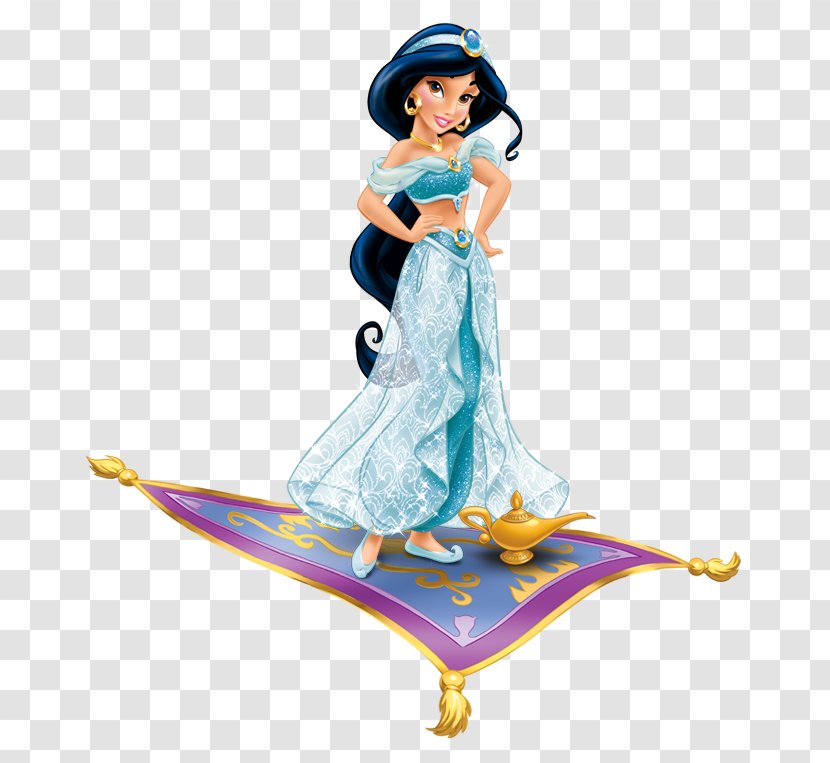 Princess Jasmine Genie Aladdin Clip Art - Figurine - Cartoon Image Transparent PNG
