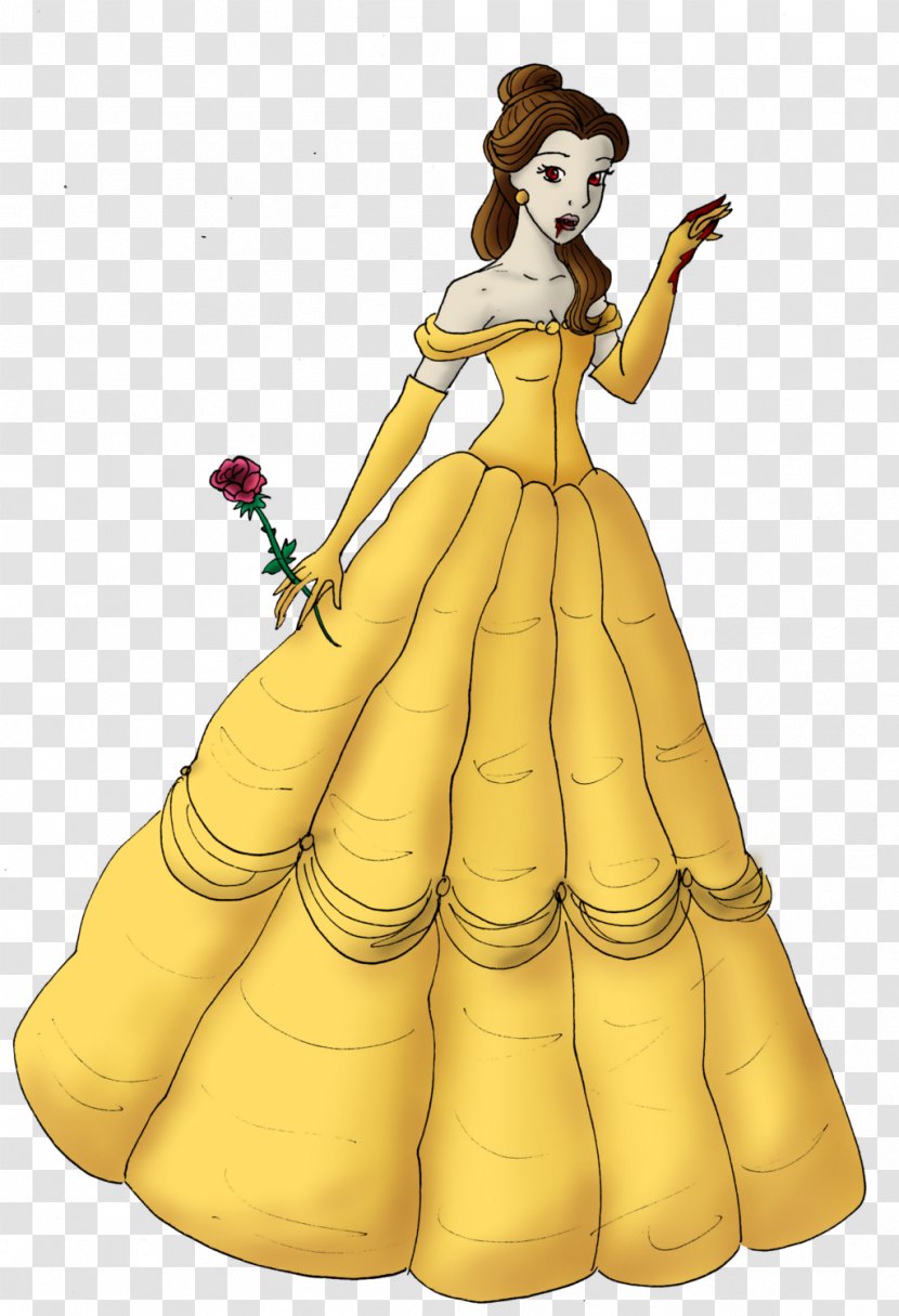 Belle Ariel Disney Princess The Walt Company - Yellow - Vampire Transparent PNG