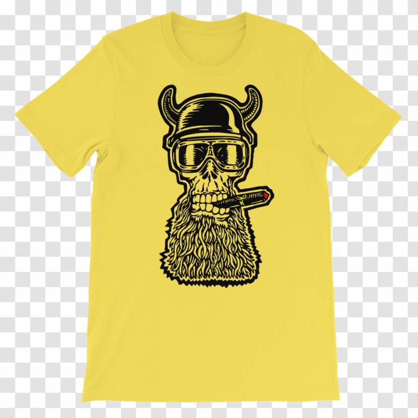 T-shirt Motorcycle Helmets Human Skull Symbolism - Fashion - Bearded Transparent PNG