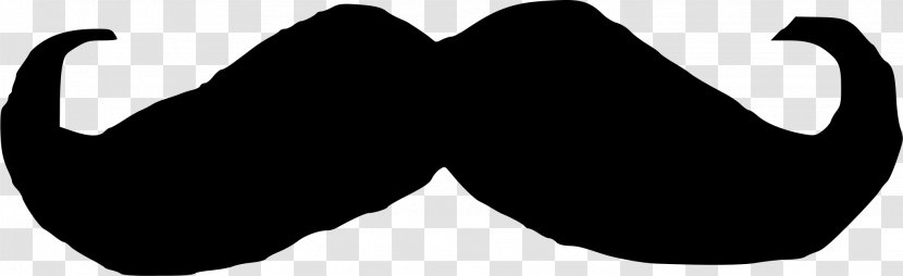 Handlebar Moustache Black Hair Clip Art - Mustach Transparent PNG