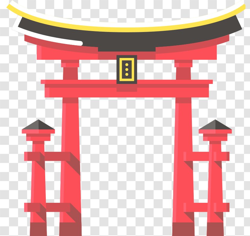 Torii Shinto Shrine Clip Art - Japan Gate Transparent PNG