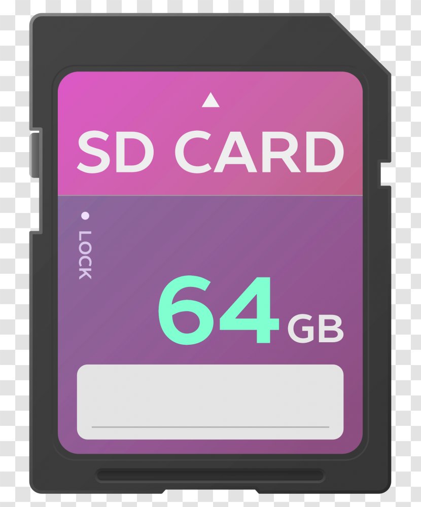 Secure Digital SDXC SanDisk Flash Memory Cards MicroSD - Electronics Accessory - Violet Transparent PNG