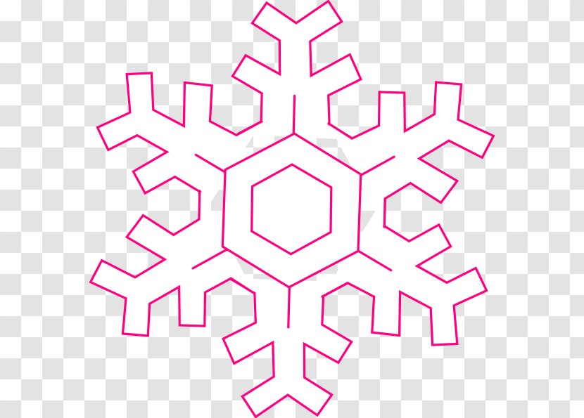 Snowflake Outline Clip Art - Coloring Book - Snowfkals Vector Transparent PNG