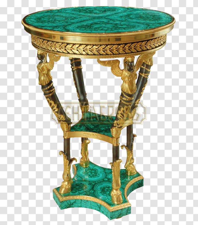 Bedside Tables Antique Furniture Malachite - Table Transparent PNG