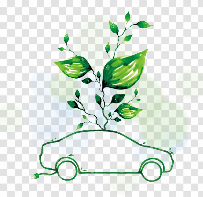 Car Environmentally Friendly - Flora Transparent PNG